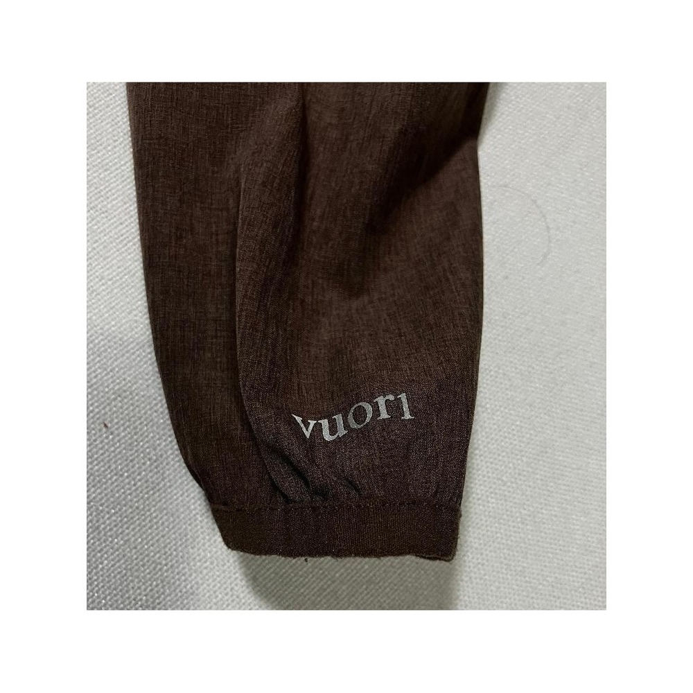 Vuori Daybreak Windbreaker Jacket Brown Heather Full Zip Hooded Women's XS - Picture 4 of 8